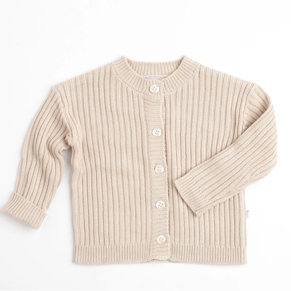 Other - EUC Bums & Roses Oat Ribbed Knit Button Sweater 2T